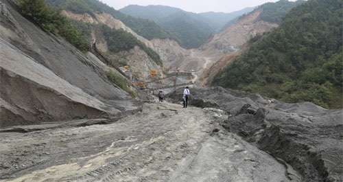 潰壩后的九千岔