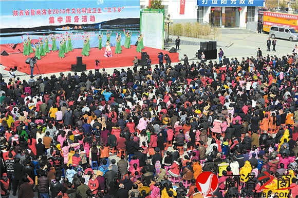 圖為省&ldquo;三下鄉&rdquo;活動現場。（記者 方 立 攝）