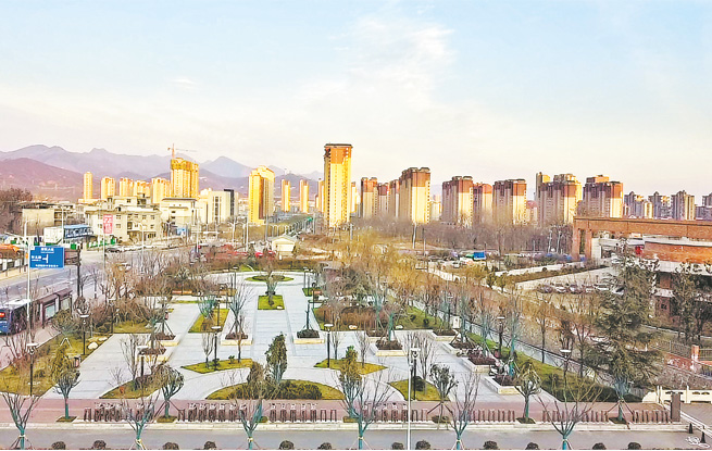 商洛城市街景——馬蓮峪街區廣場