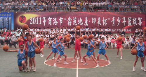 全市2011年青少年籃球及跆拳道比賽在洛南縣舉行