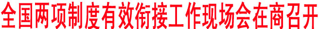 全國兩項制度有效銜接工作現場會在商召開
