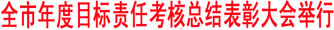 全市年度目標責任考核總結表彰大會舉行