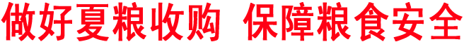 做好夏糧收購 保障糧食安全