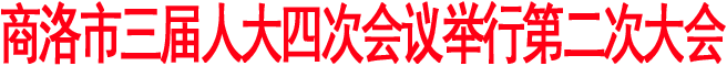 商洛市三屆人大四次會議舉行第二次大會