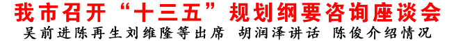 商洛市召開“十三五”規劃綱要咨詢座談會
