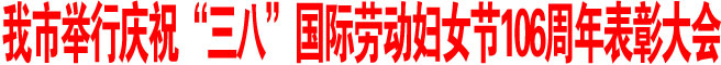 商洛市舉行慶祝“三八”國際勞動婦女節106周年表彰大會